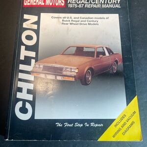 Chilton: GM/Buick/Regal & Century Repair Manual 1975- 1987.    T76